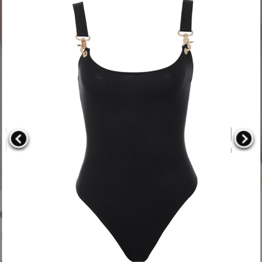 MISTRESS ROCKS black clasp bodysuit